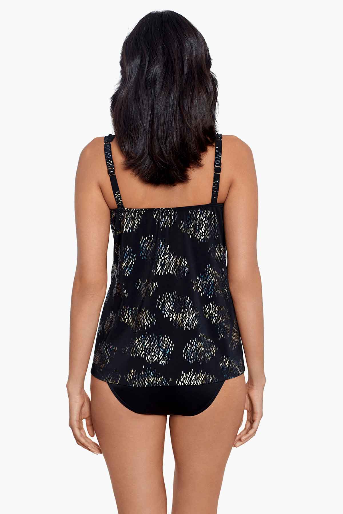 Iridium Mirage Tankini Black/Multi | Miraclesuit