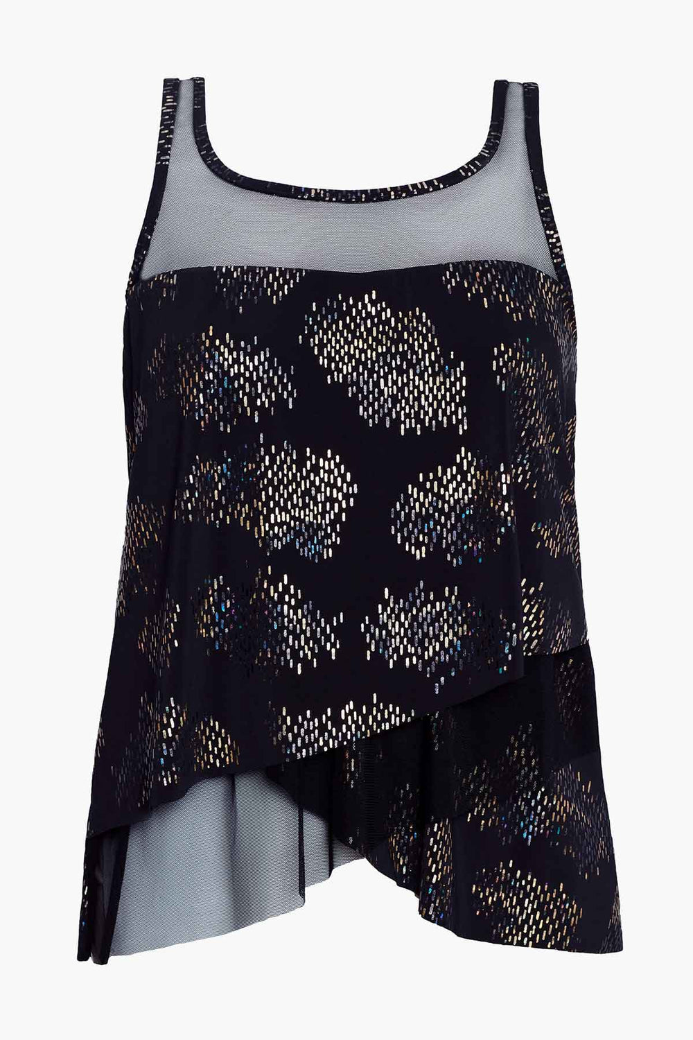 Iridium Mirage Tankini Black/Multi | Miraclesuit