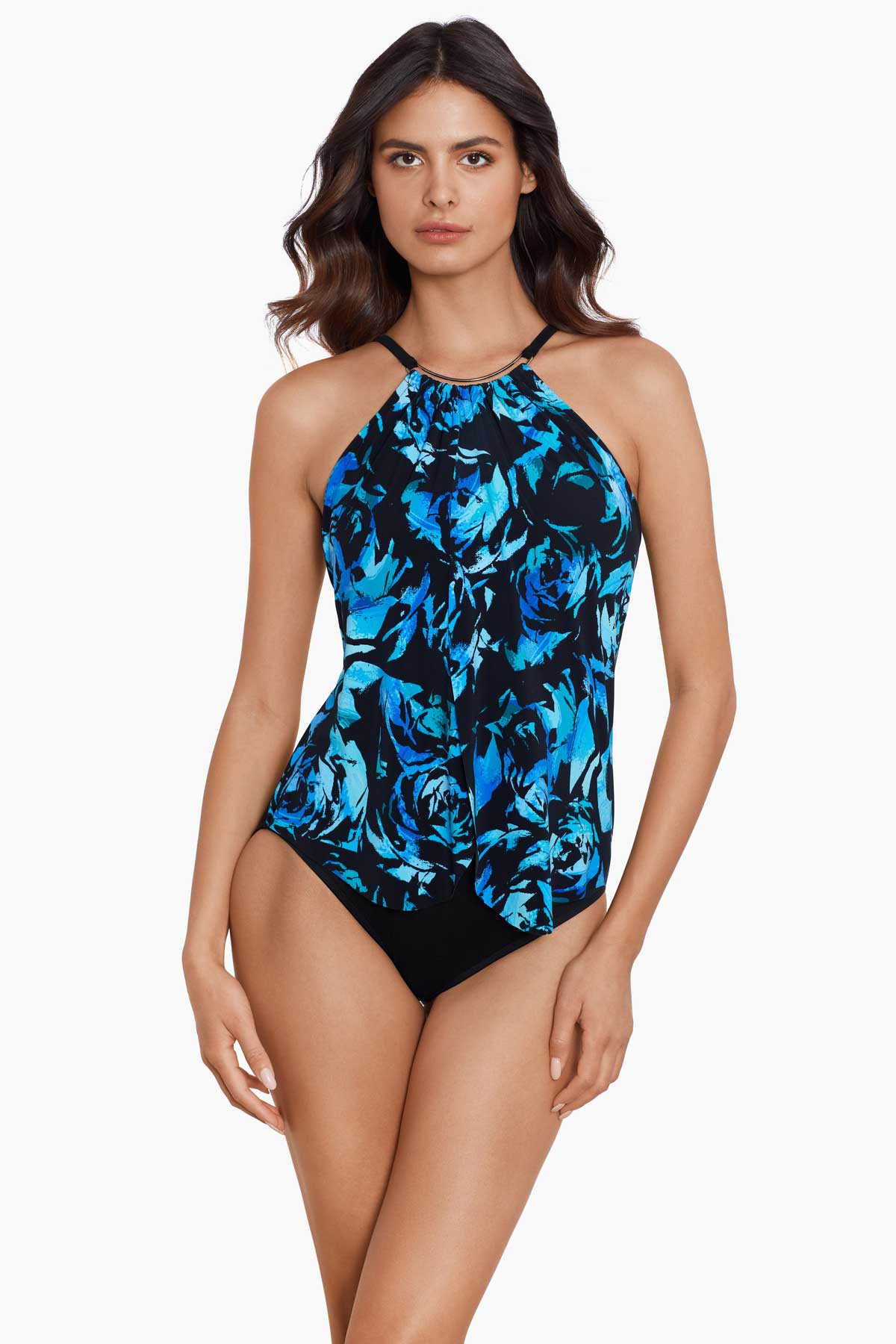Magicsuit Pop Diva Jill One Piece Swimsuit Black/Multi | Miraclesuit