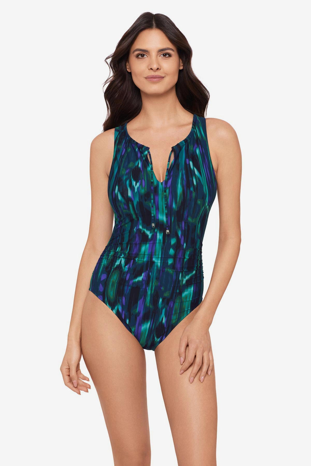 Magicsuit Rainfall Deedee One Piece Swimsuit Black/Multi | Miraclesuit