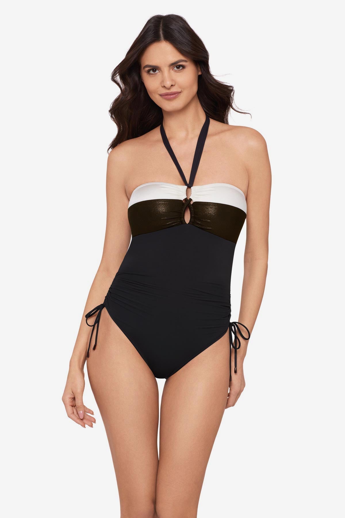 Magicsuit Block Party Anya One Piece Swimsuit Black | Miraclesuit