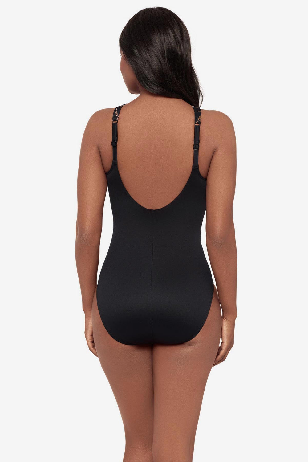Aphrodite One Piece Swimsuit in Costa D' Oro Black | Miraclesuit