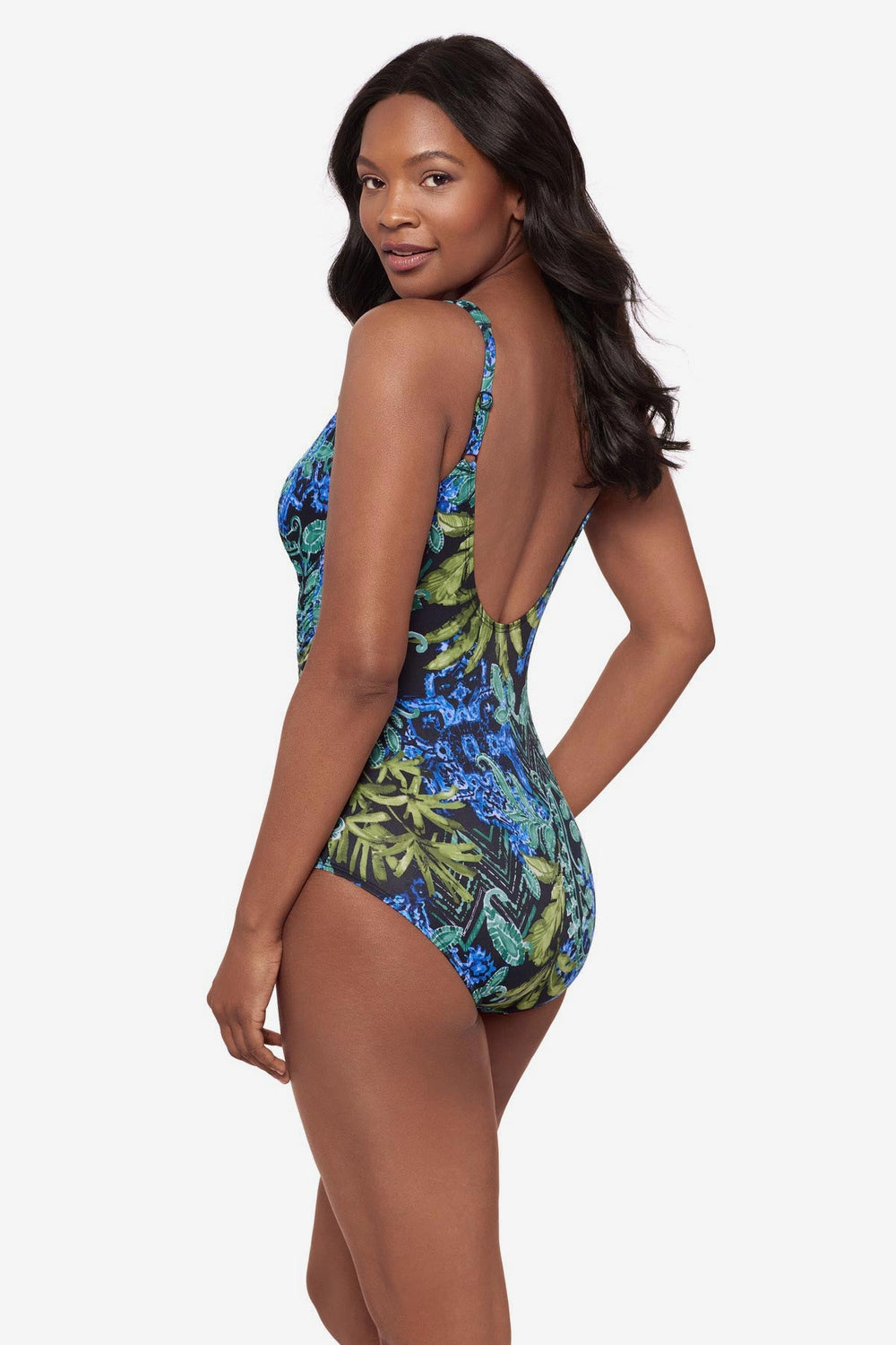 Oceanus One Piece Swimsuit in Gasparilla Black/Multi | Miraclesuit