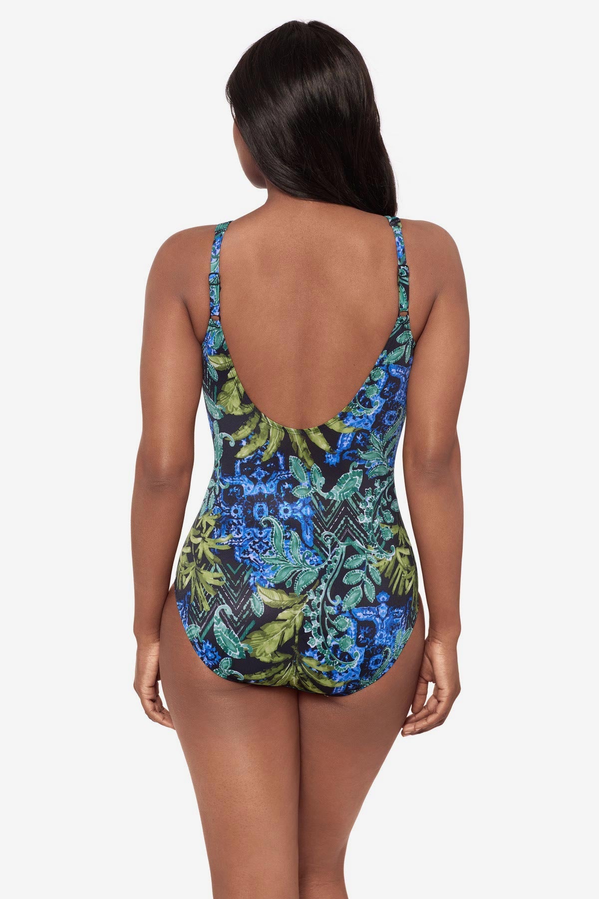 Oceanus One Piece Swimsuit in Gasparilla Black/Multi | Miraclesuit