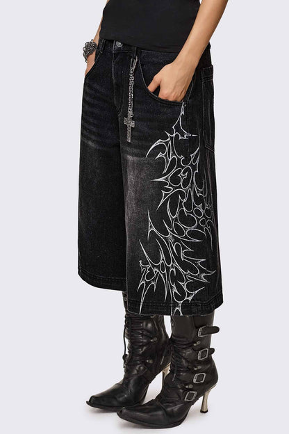 Minga London Blaze Graphic Washed Jorts