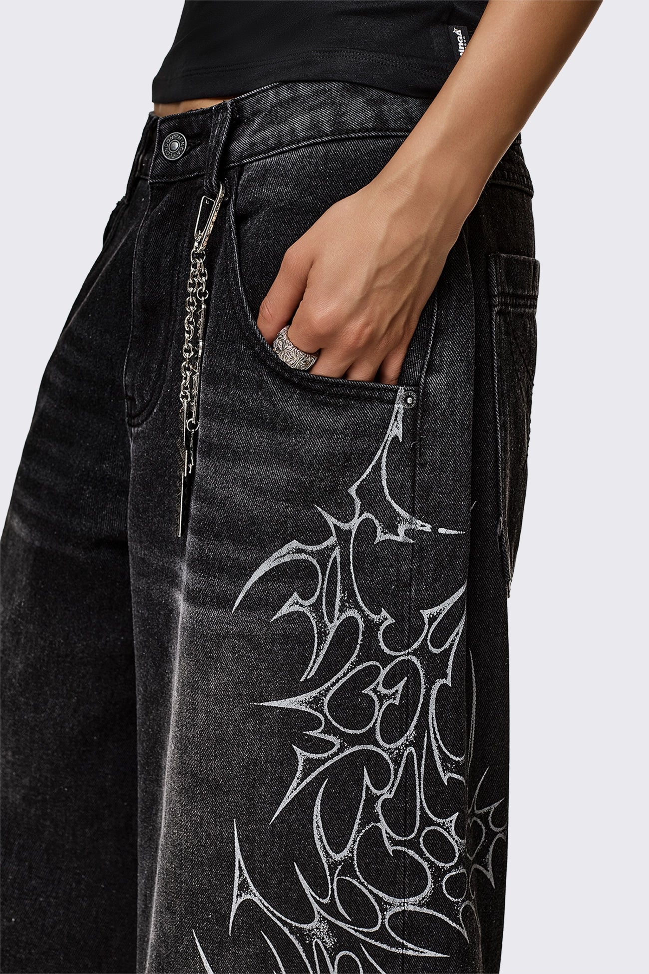 Minga London Blaze Graphic Washed Jorts