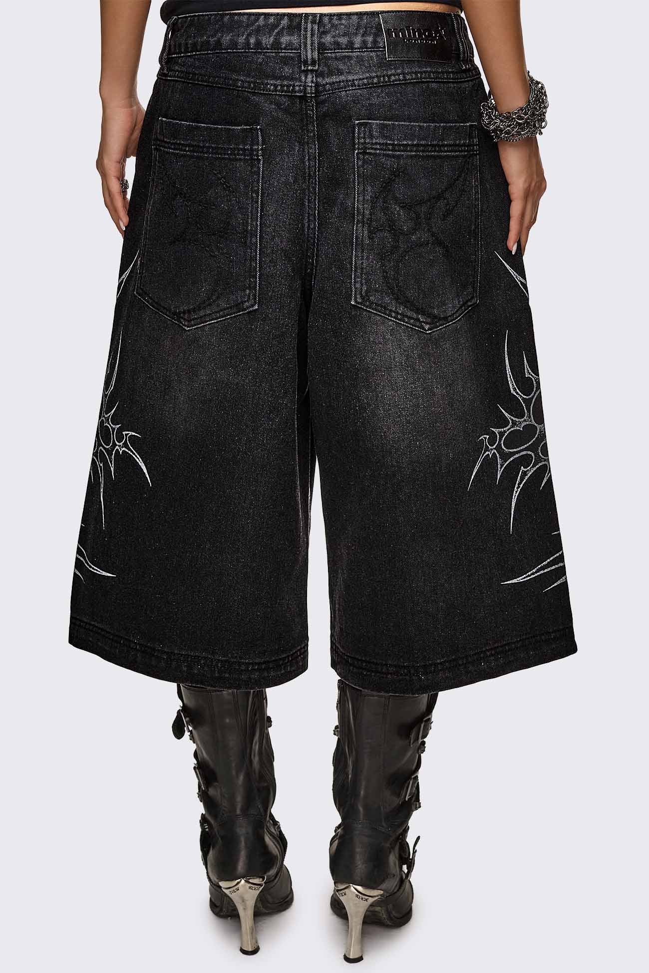 Minga London Blaze Graphic Washed Jorts