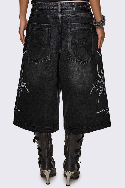 Minga London Blaze Graphic Washed Jorts