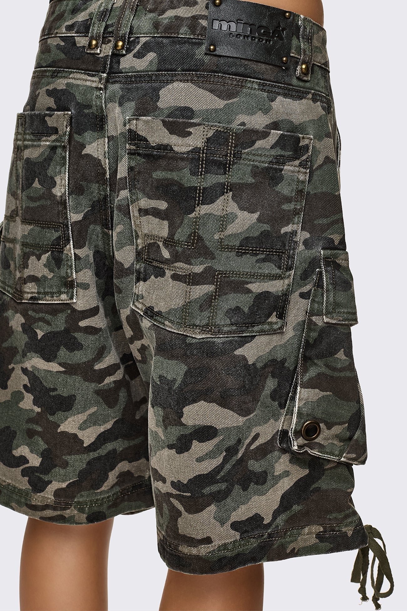 Minga London Off Radar Camo Cargo Jorts