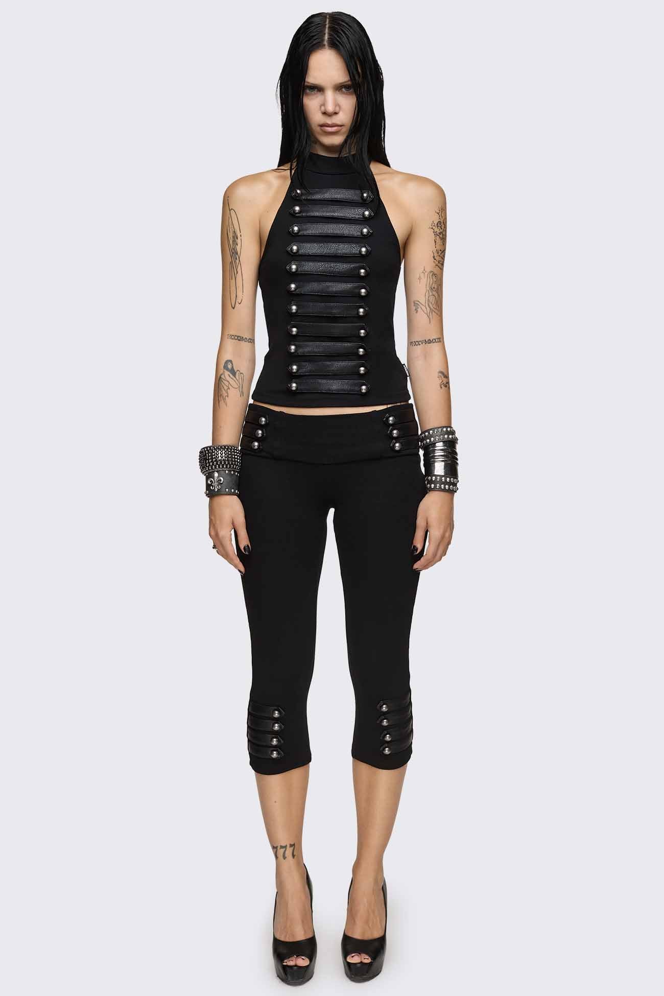Minga London Legion Military Capri Pants