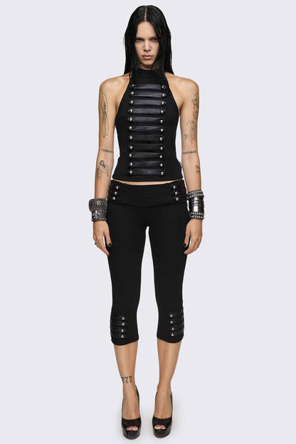 Minga London Legion Military Capri Pants