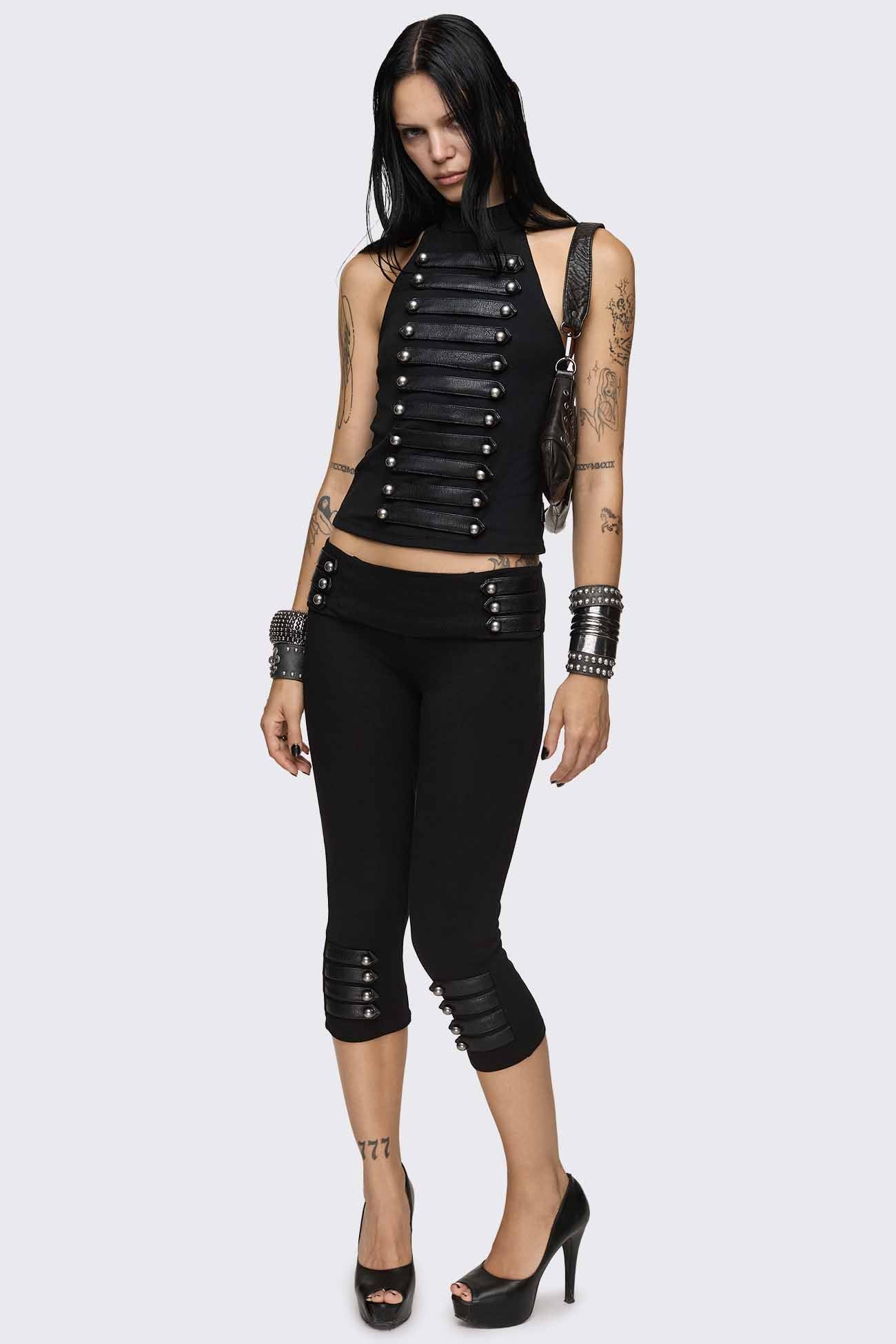 Minga London Legion Military Capri Pants