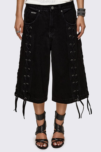 Minga London Tension Lace-Up Jorts