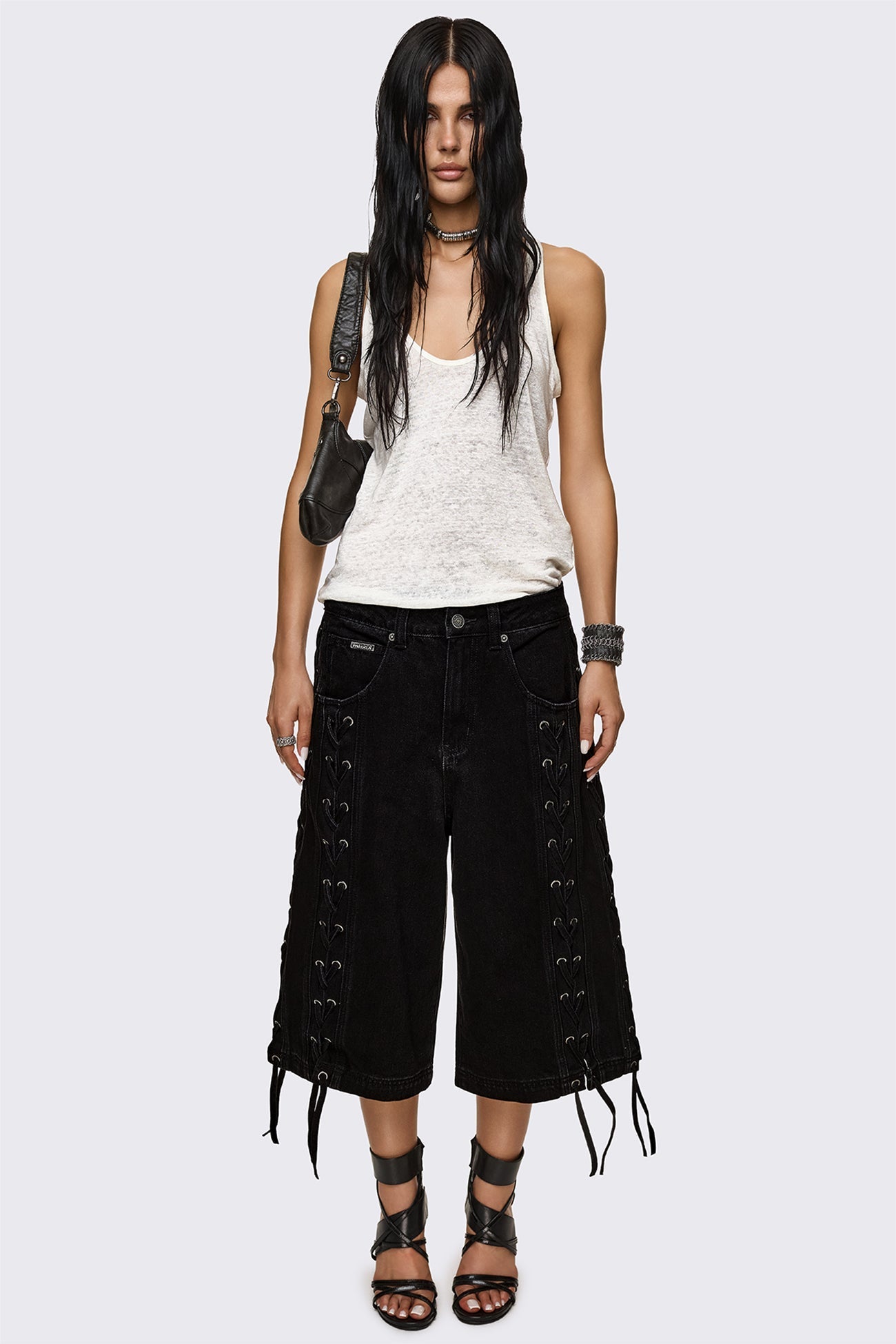 Minga London Tension Lace-Up Jorts