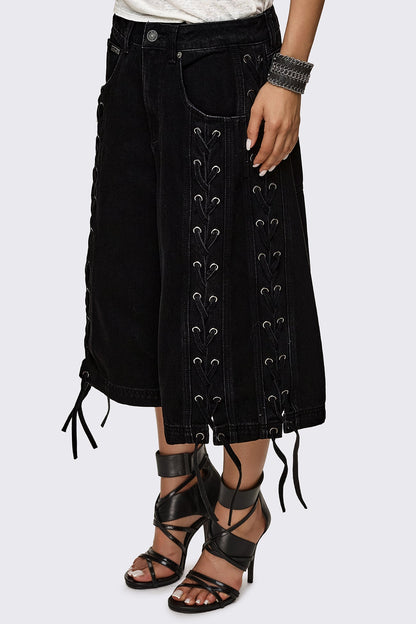 Minga London Tension Lace-Up Jorts