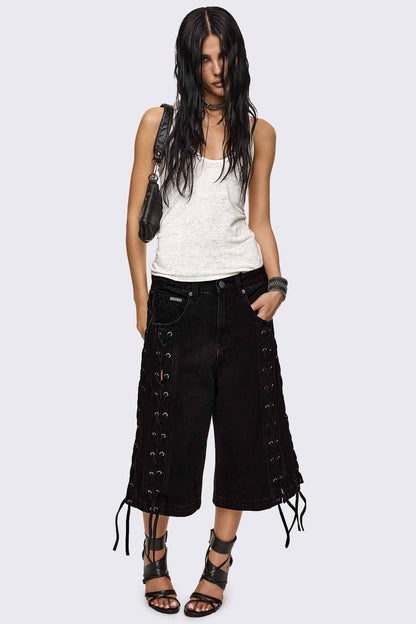 Minga London Tension Lace-Up Jorts