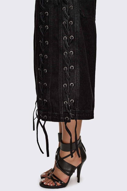 Minga London Tension Lace-Up Jorts