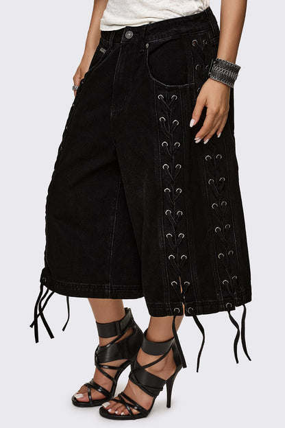 Minga London Tension Lace-Up Jorts