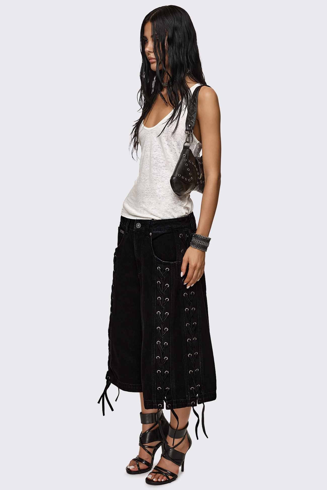 Minga London Tension Lace-Up Jorts