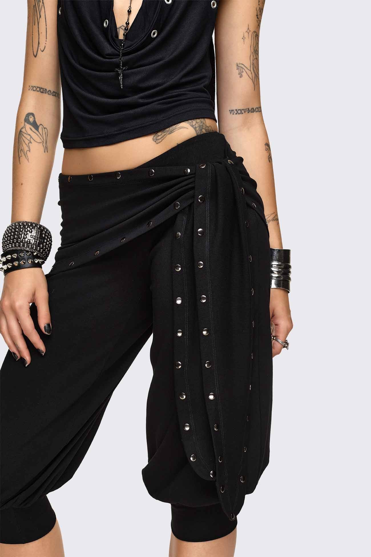 Minga London Dead Tide Studded Balloon Capri Pants