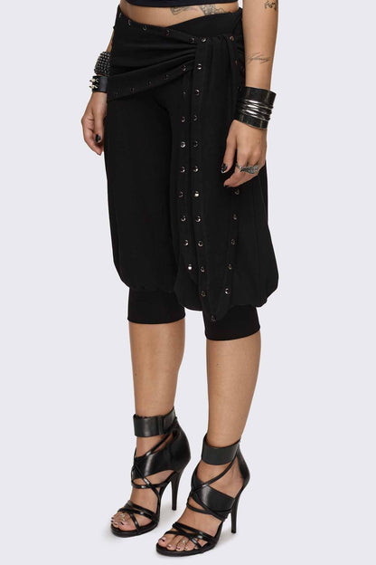 Minga London Dead Tide Studded Balloon Capri Pants