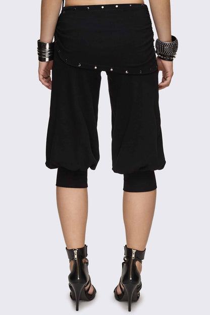 Minga London Dead Tide Studded Balloon Capri Pants