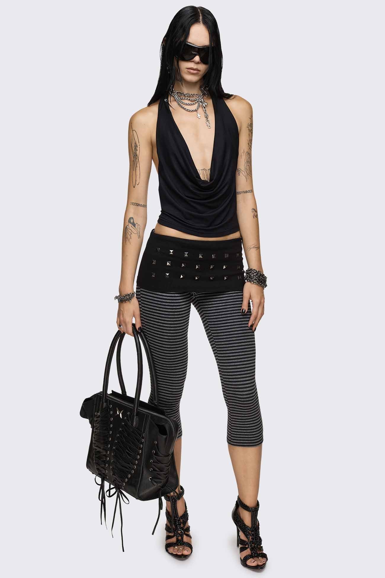 Minga London Vonn Striped Capri Pants