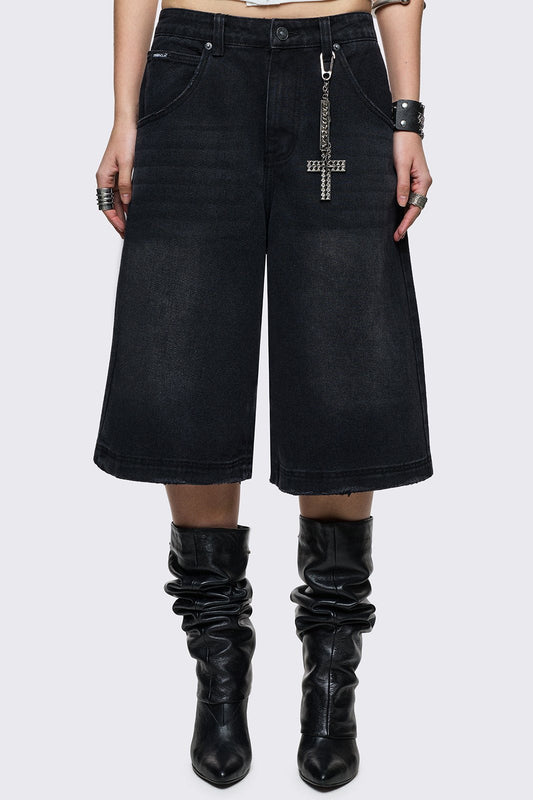 Minga London Black Washed Jorts