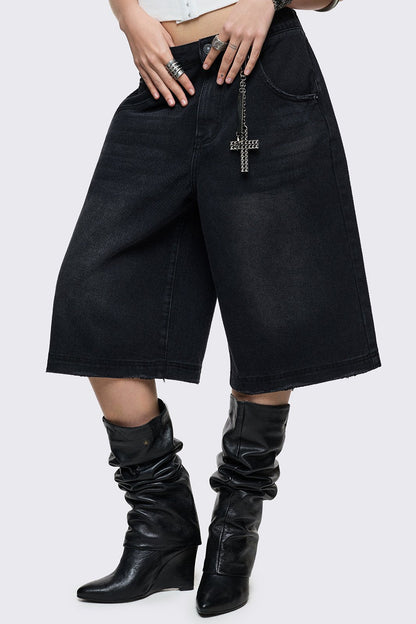 Minga London Black Washed Jorts