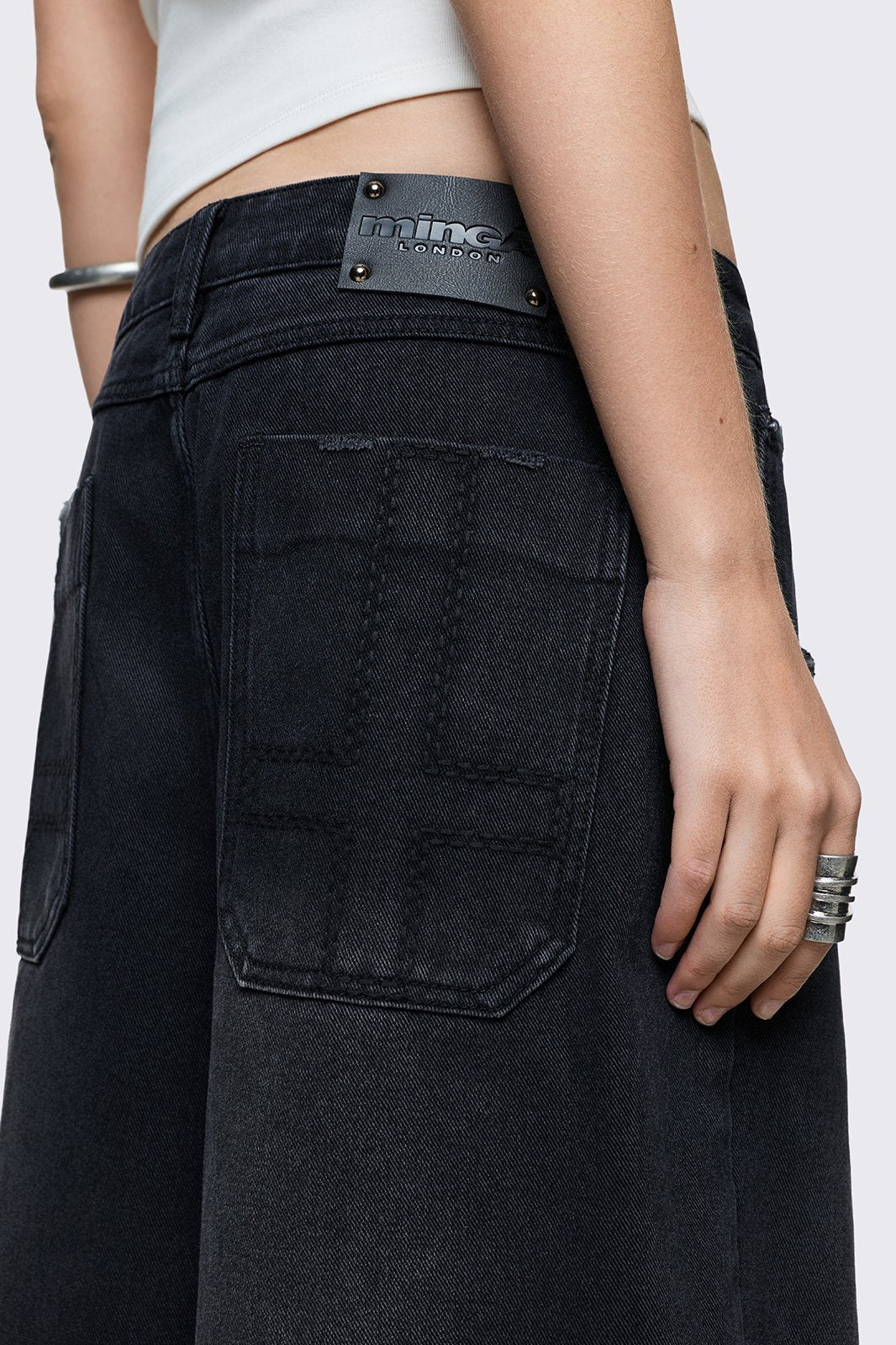 Minga London Black Washed Jorts