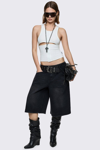 Minga London Black Washed Jorts