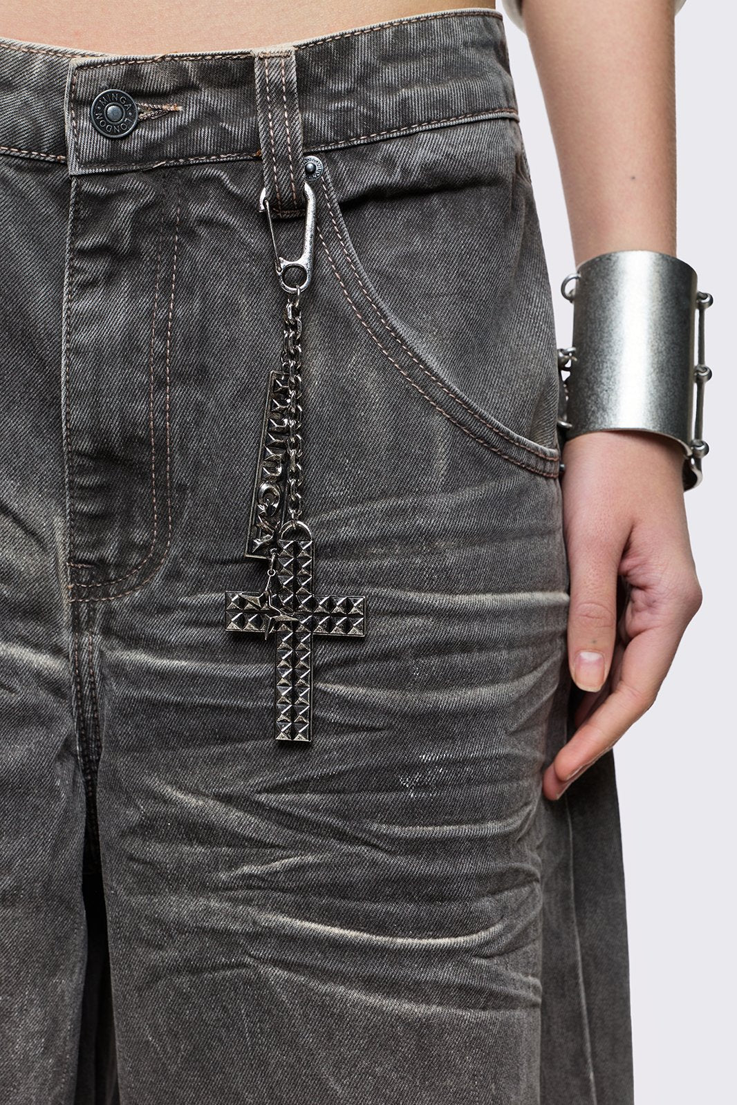 Minga London Smoke Grey Washed Jorts