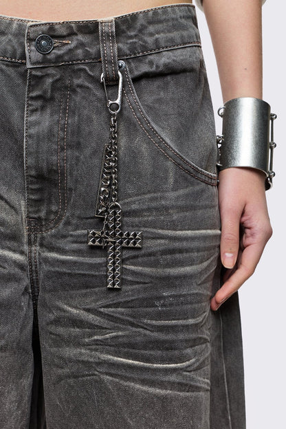 Minga London Smoke Grey Washed Jorts