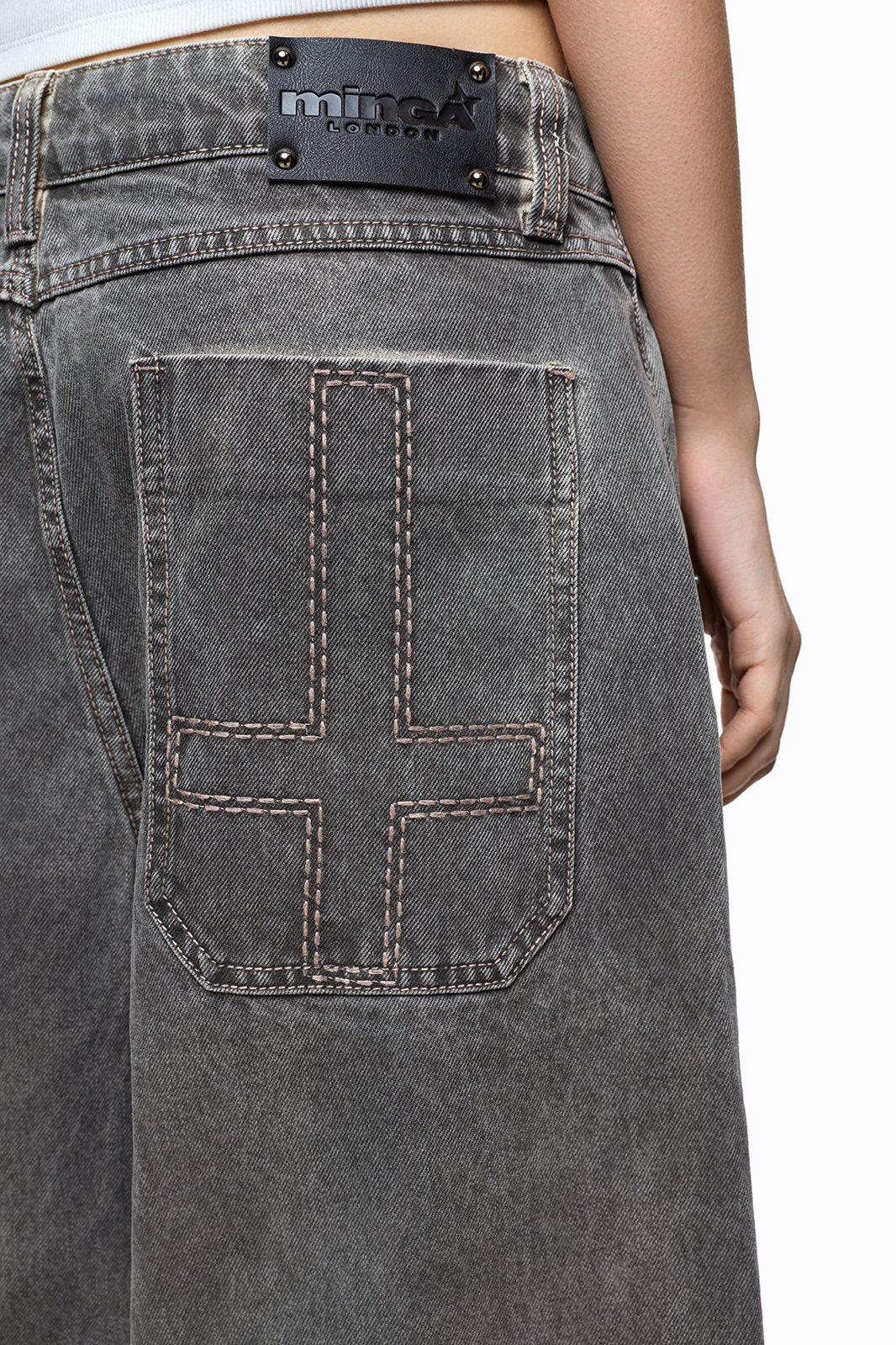 Minga London Smoke Grey Washed Jorts