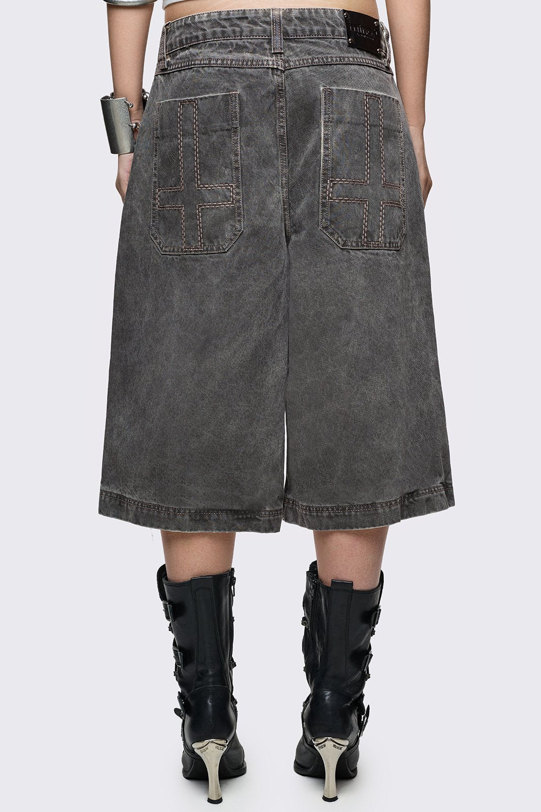 Minga London Smoke Grey Washed Jorts