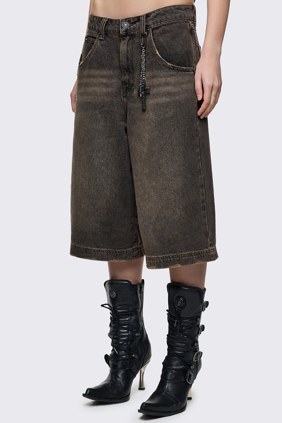 Minga London Brown Washed Jorts