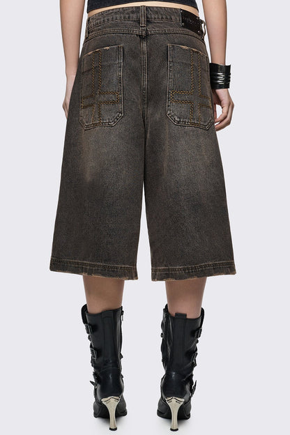 Minga London Brown Washed Jorts