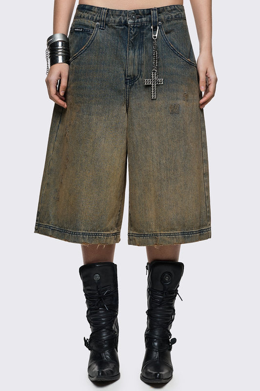 Minga London Dust Ombre Washed Jorts