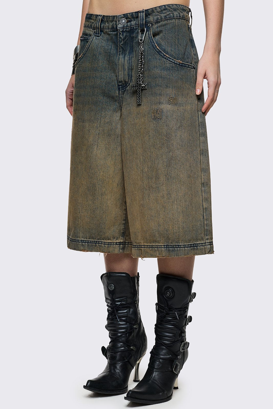 Minga London Dust Ombre Washed Jorts