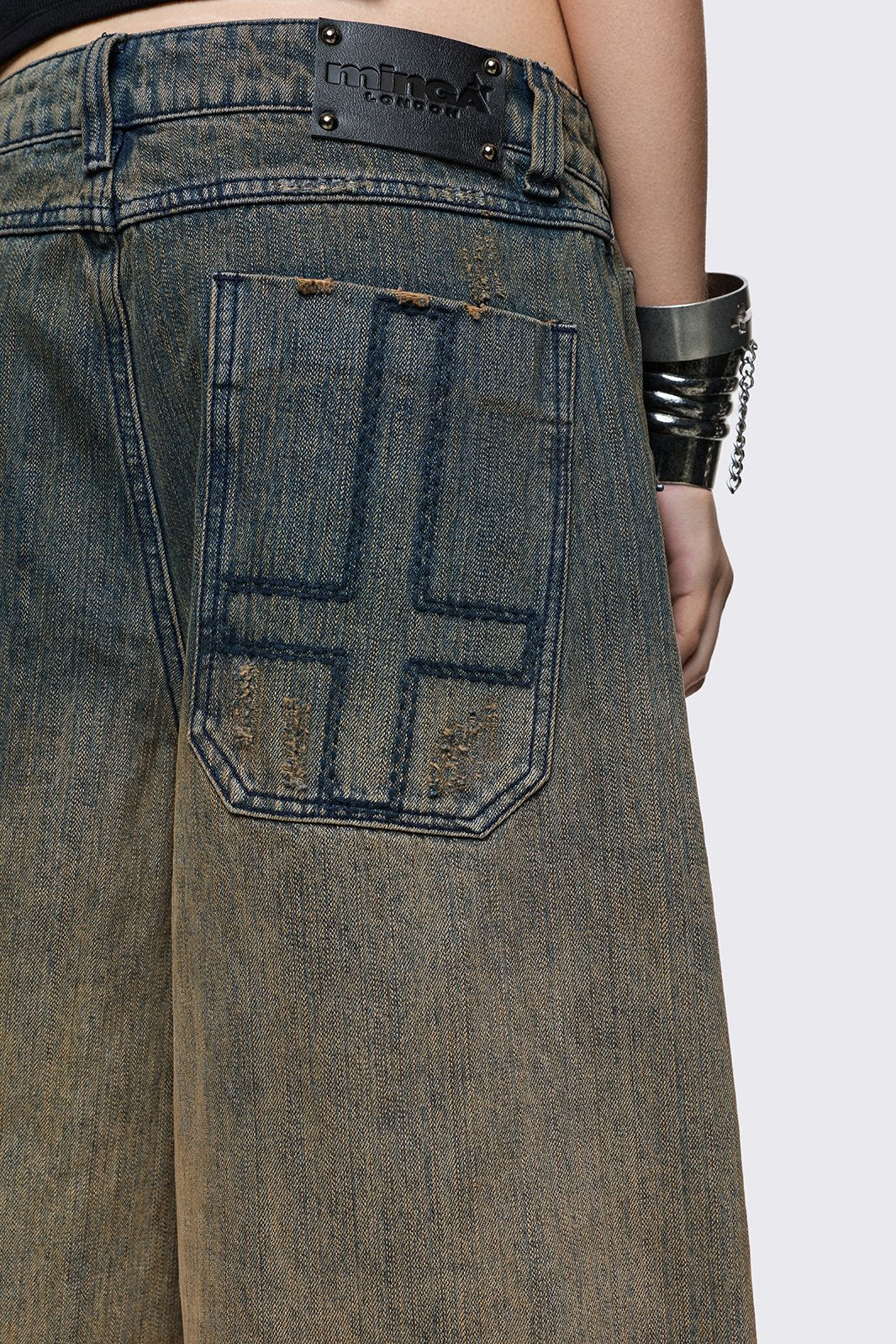 Minga London Dust Ombre Washed Jorts