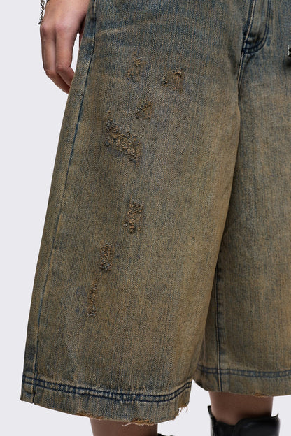 Minga London Dust Ombre Washed Jorts