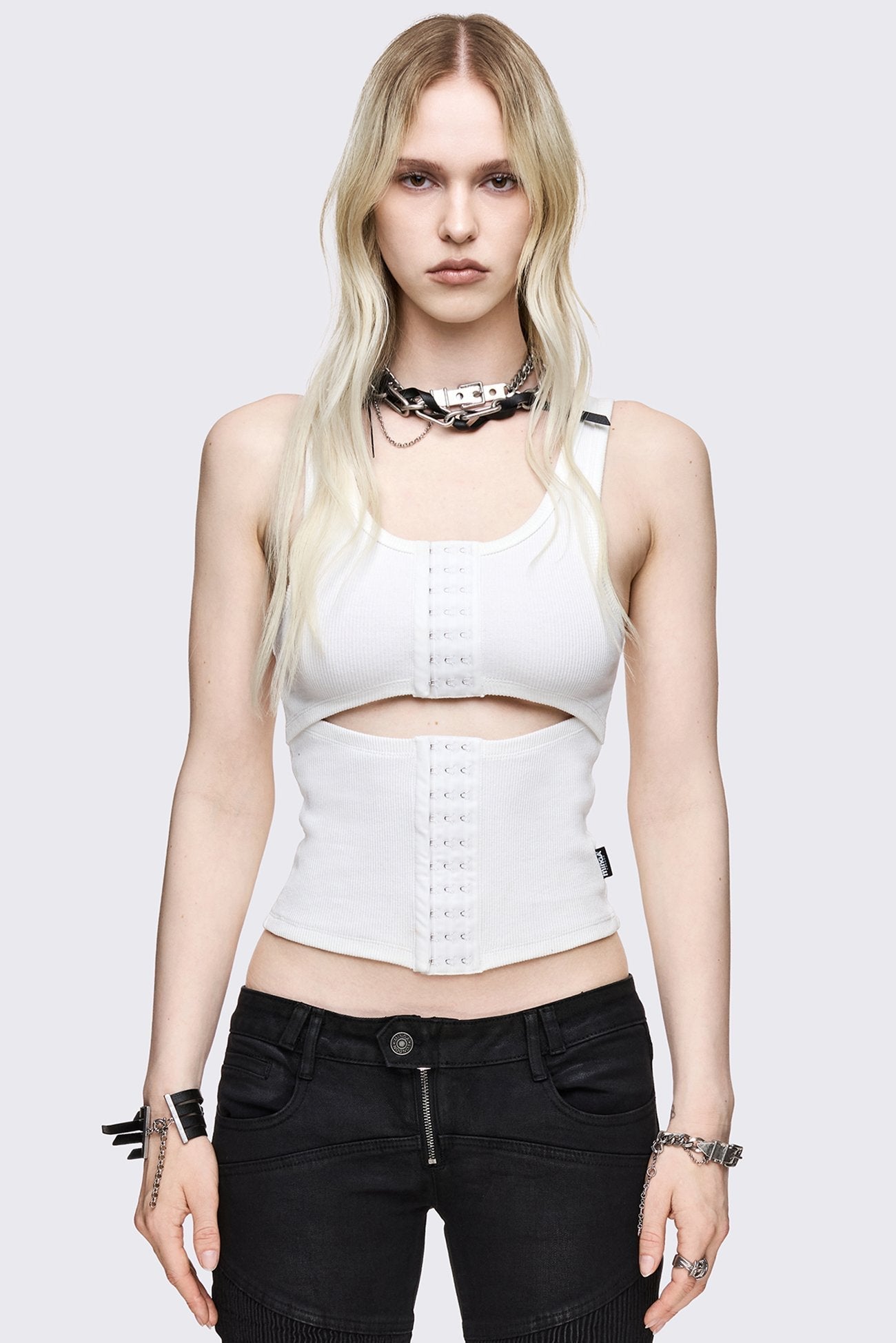 Minga London No Escape White Vest Top