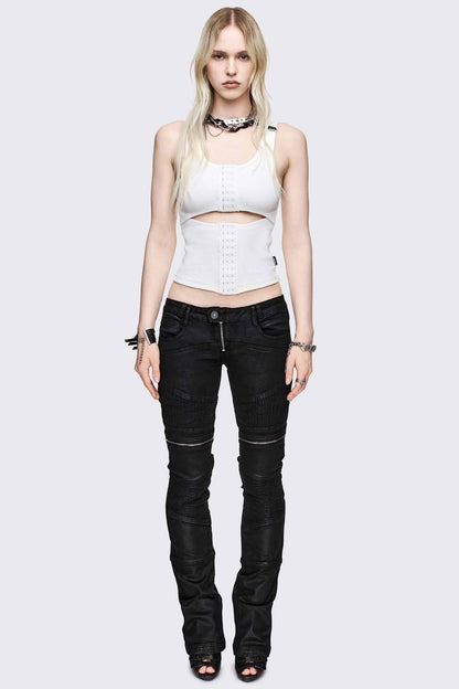 Minga London No Escape White Vest Top