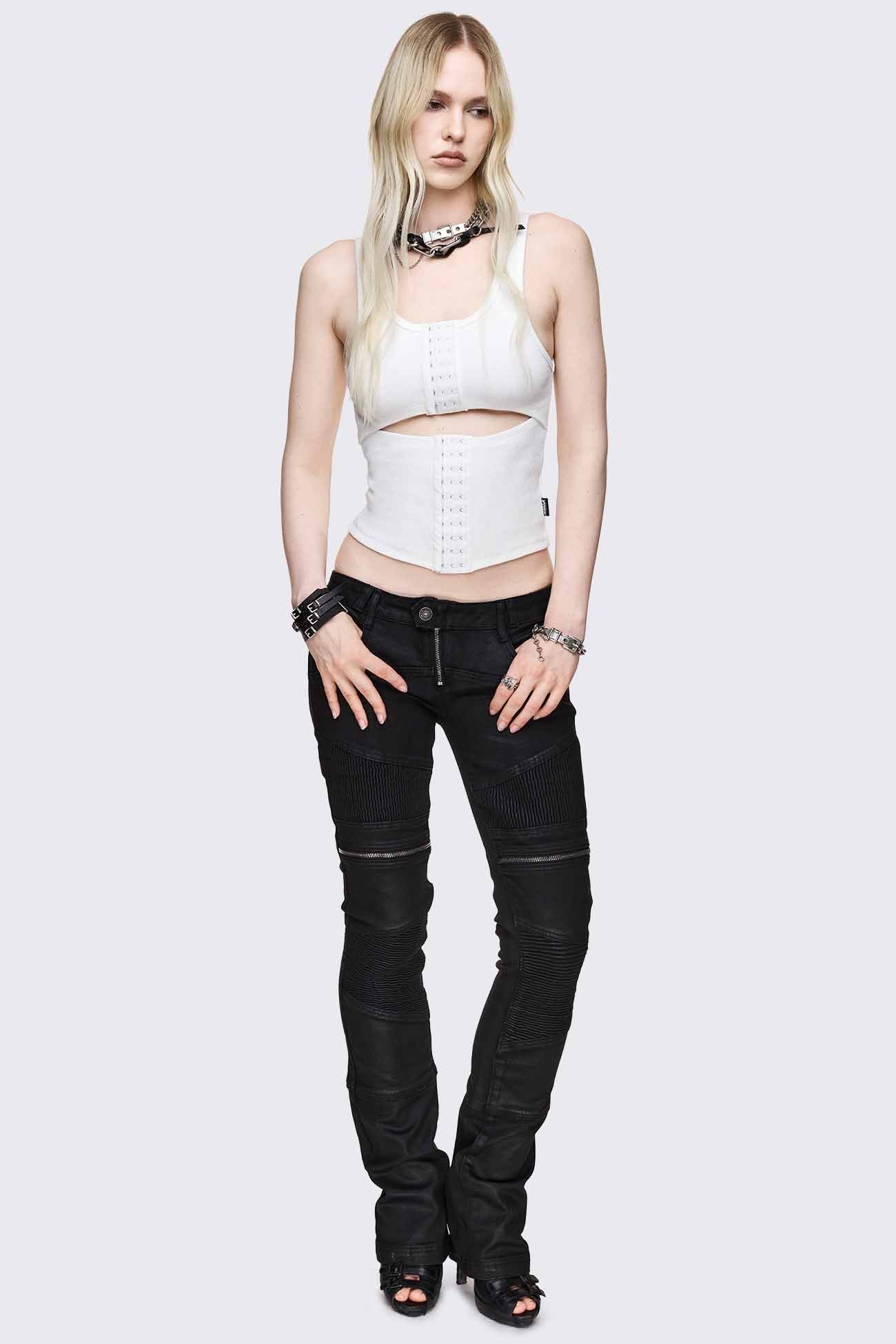Minga London No Escape White Vest Top