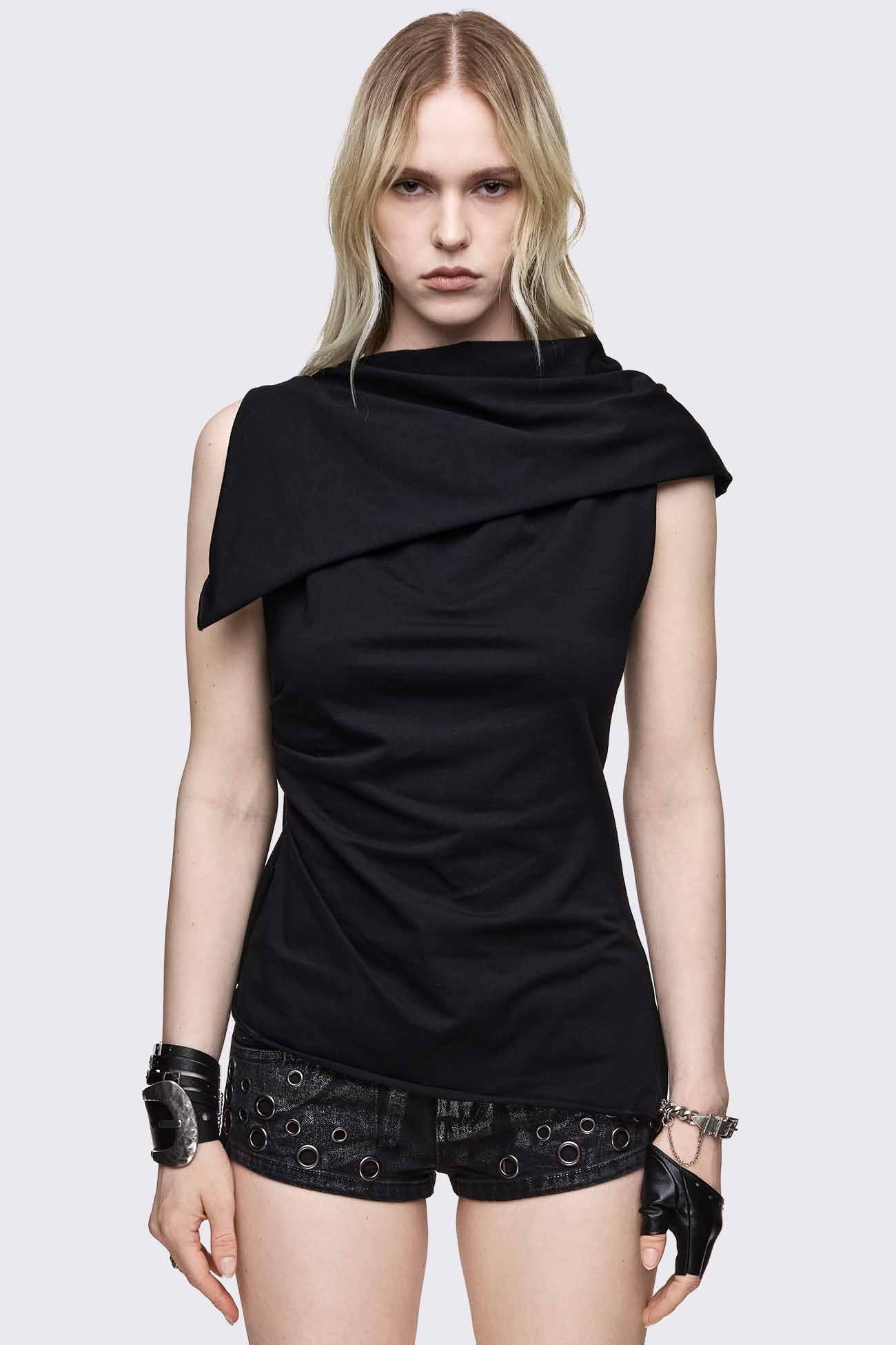Minga London Axis Scarf Top