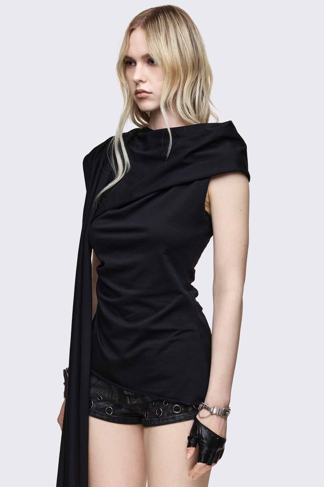 Minga London Axis Scarf Top
