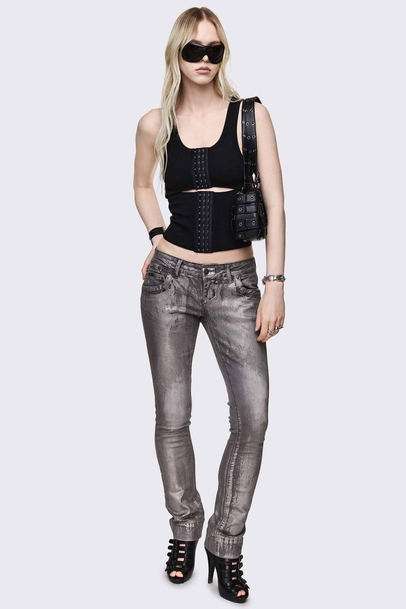 Minga London No Escape Black Vest Top