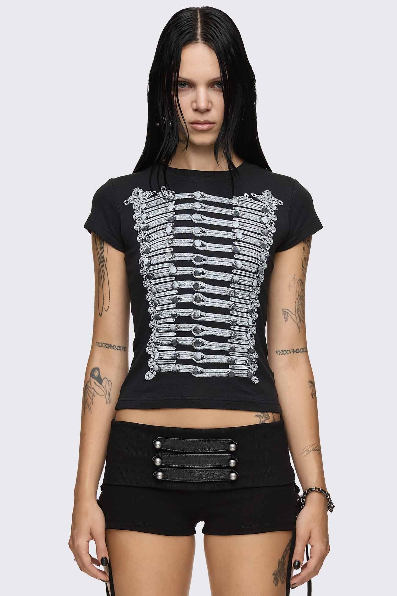 Minga London Valor Military Baby Tee
