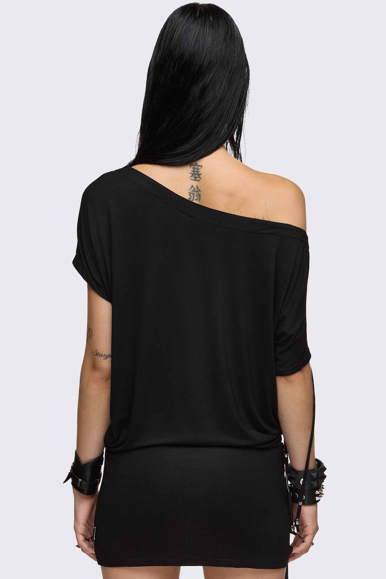 Minga London Romie Beaded Off-Shoulder Dress