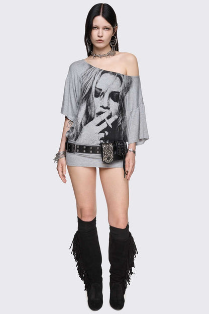 Minga London Muse Off-Shoulder Top